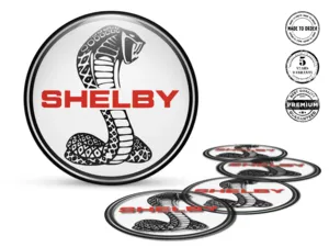 Shelby Emblema Bombado Logo Pegatinas de Aro Alta Calidad